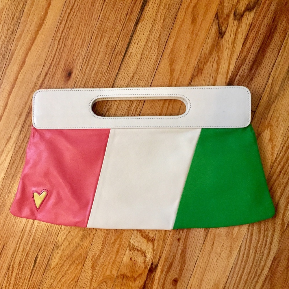 T Bags Envelope Leather Clutch Purse